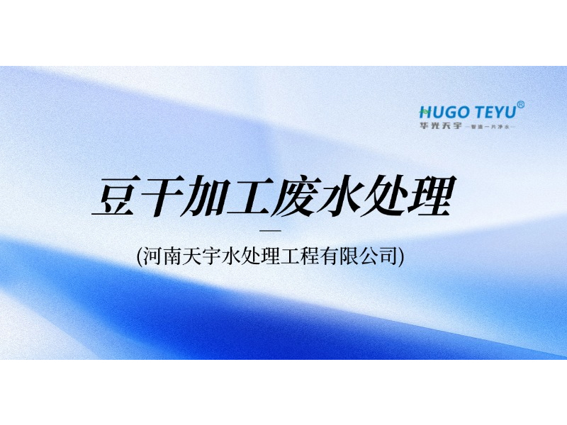 豆干加工廢水處理工藝綜述